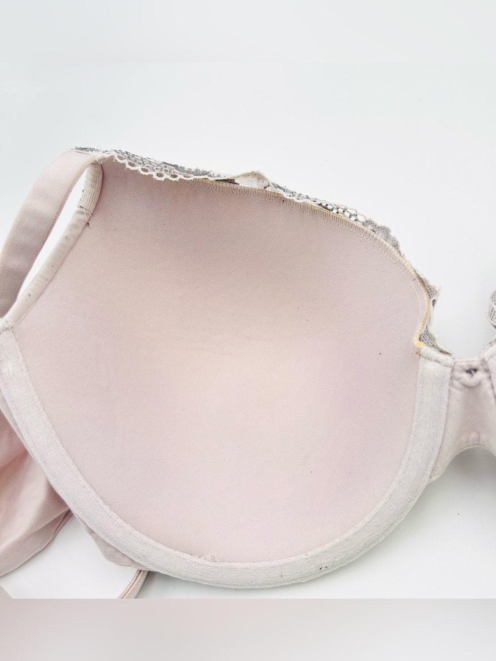 Victoria’s Secret Body by Victoria Perfect Coverage Bra 34D Lace Underwire Taupe - Picture 8 of 9